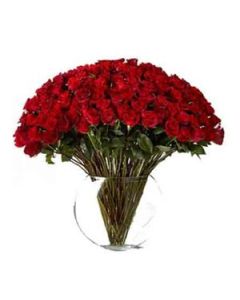 101 Red Roses in Vase 